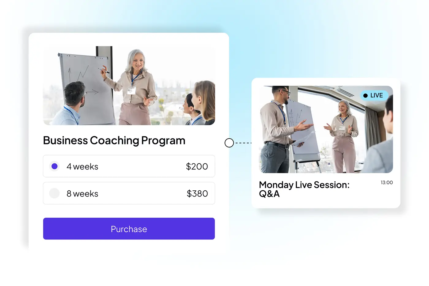 Coaching content, recordings, and resources in one platform